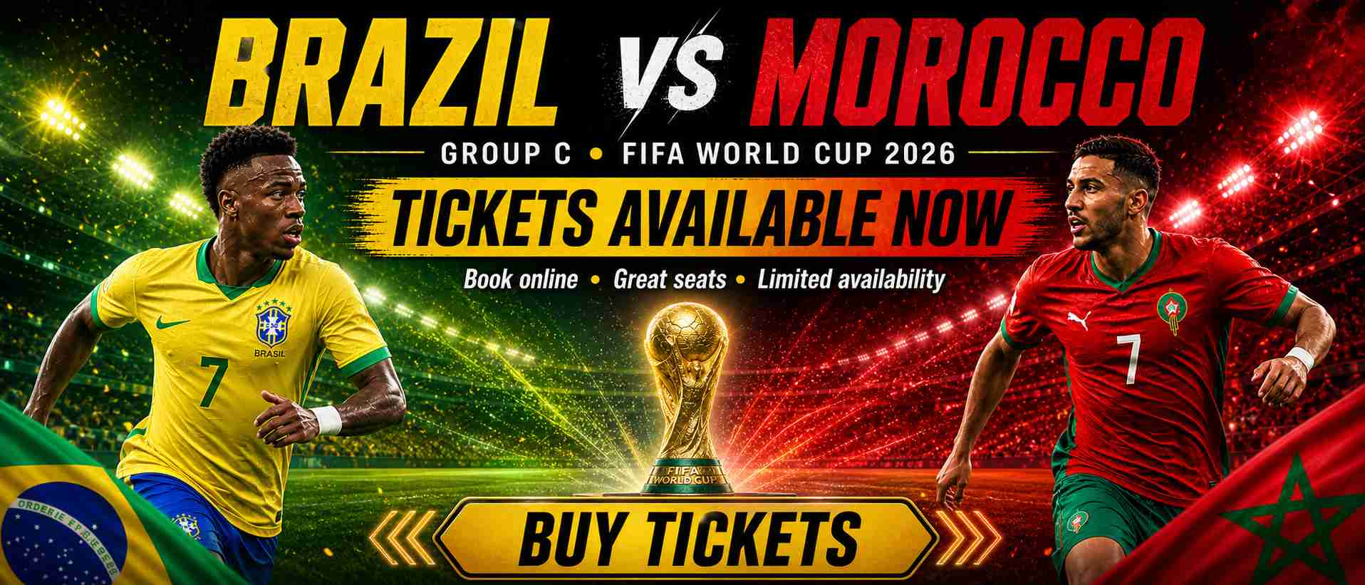 World Cup 2026 Brazil vs Morocco tickets